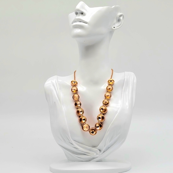 Kate Spade Rose Gold Star Cut Crystal Tennis Necklace, Comes with Dust Bag - Picture 6 of 11